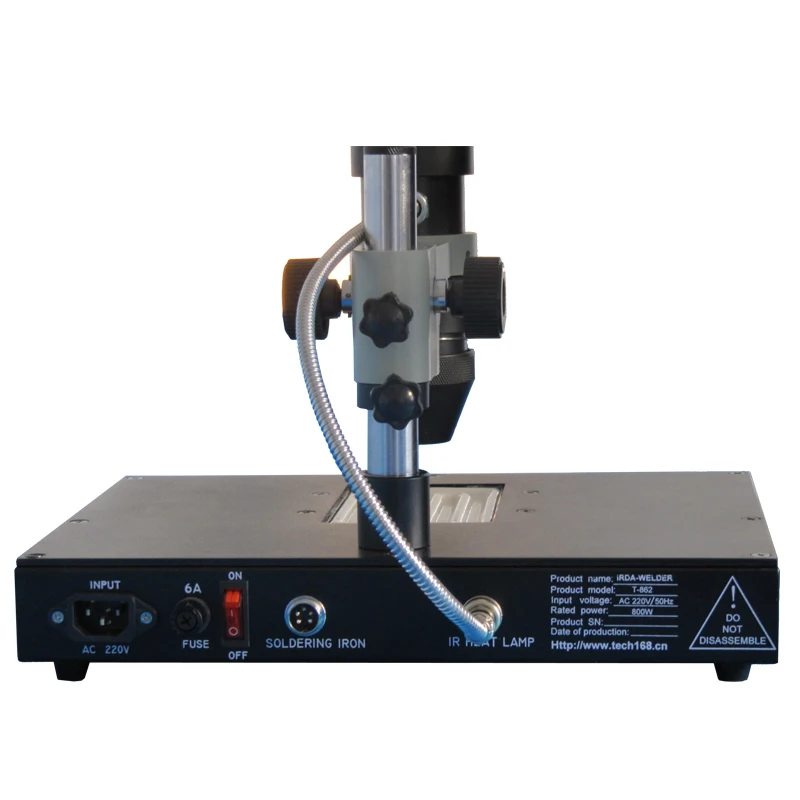 SMD T-862  infrared 3 in 1 BGA rework station with electric iron phone laptop components desoldering and welding machine