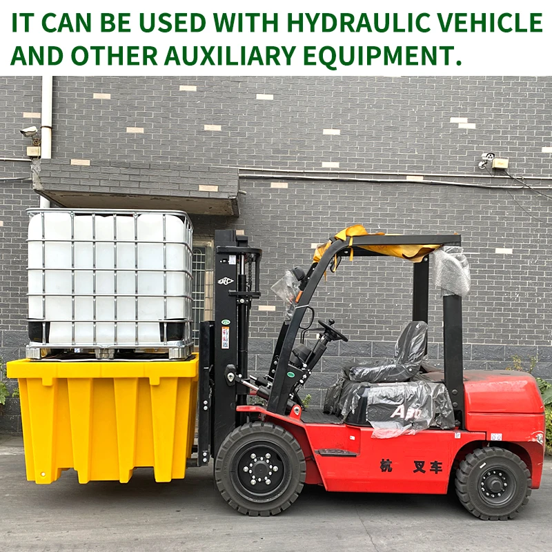 Chemical Storage 100% Virgin 1300L Drum Poli Spill Pallet Ibc Spill Pallet Spill Containment Tray