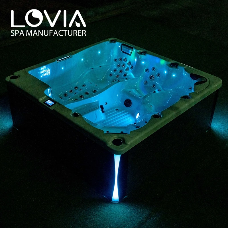 New Product Hot Tub Manufacturers Acrylic Balboa Massage Spa Bathtub Whirlpool Hydro Hot Tub Cover Outdoor For 6 Persons