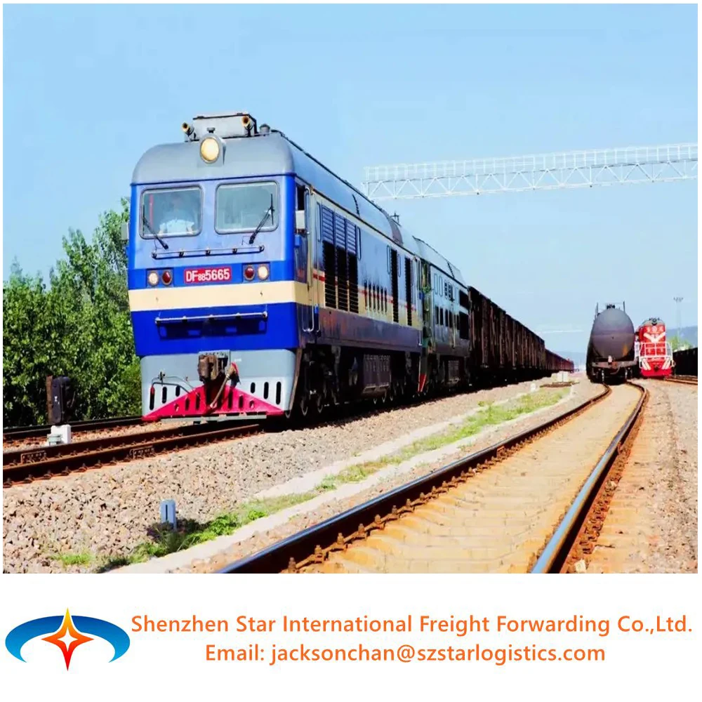 Cheapest railway international logistics freight forwarder China to Estonia Latvia Lithuania Belarus DDP shipping by train.