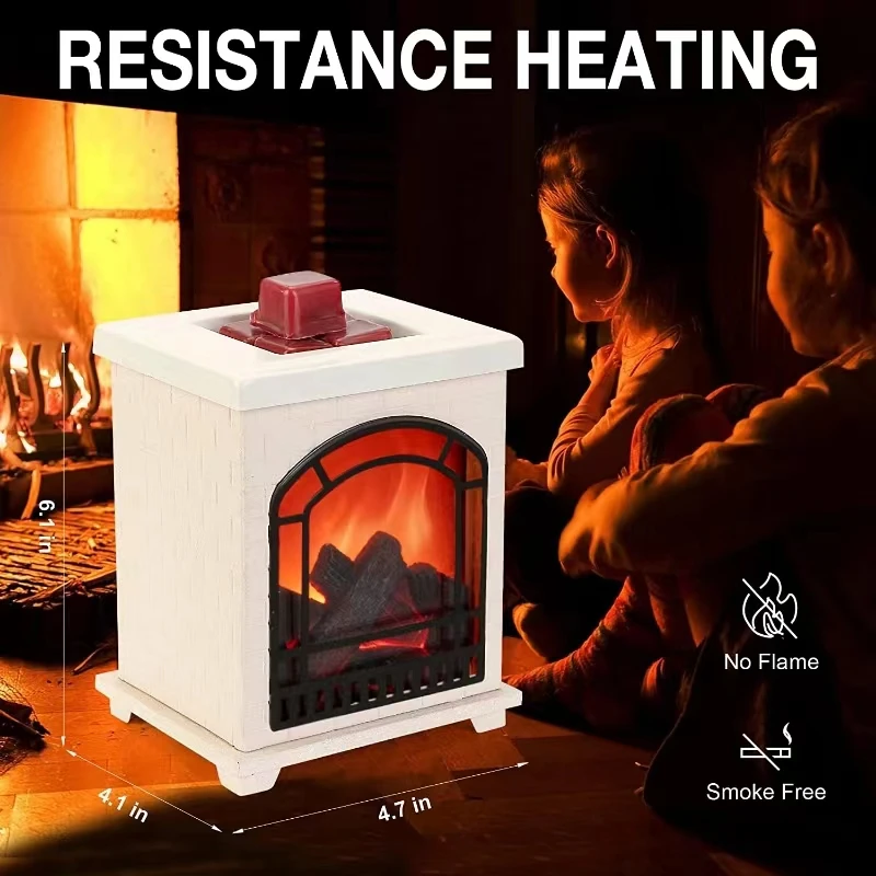 Wholesale Electric Novel Fireplace Style Wax Melt Warmer Burner for Sleep Assistance Melts Wax Perfectly