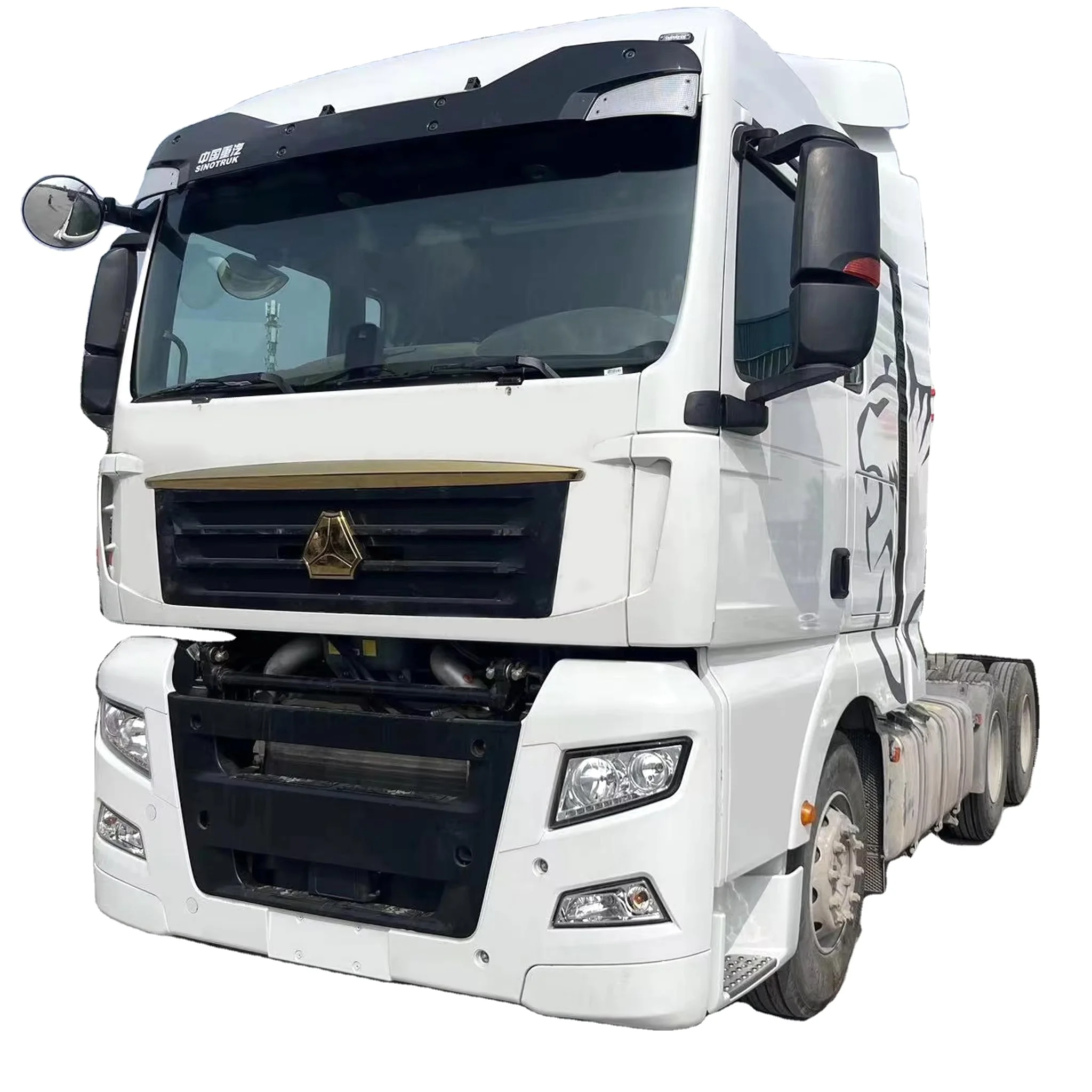 6X4 Euro 6 Diesel Tractor SITRAK Truck with Leaf Spring Suspension and Manual Transmission