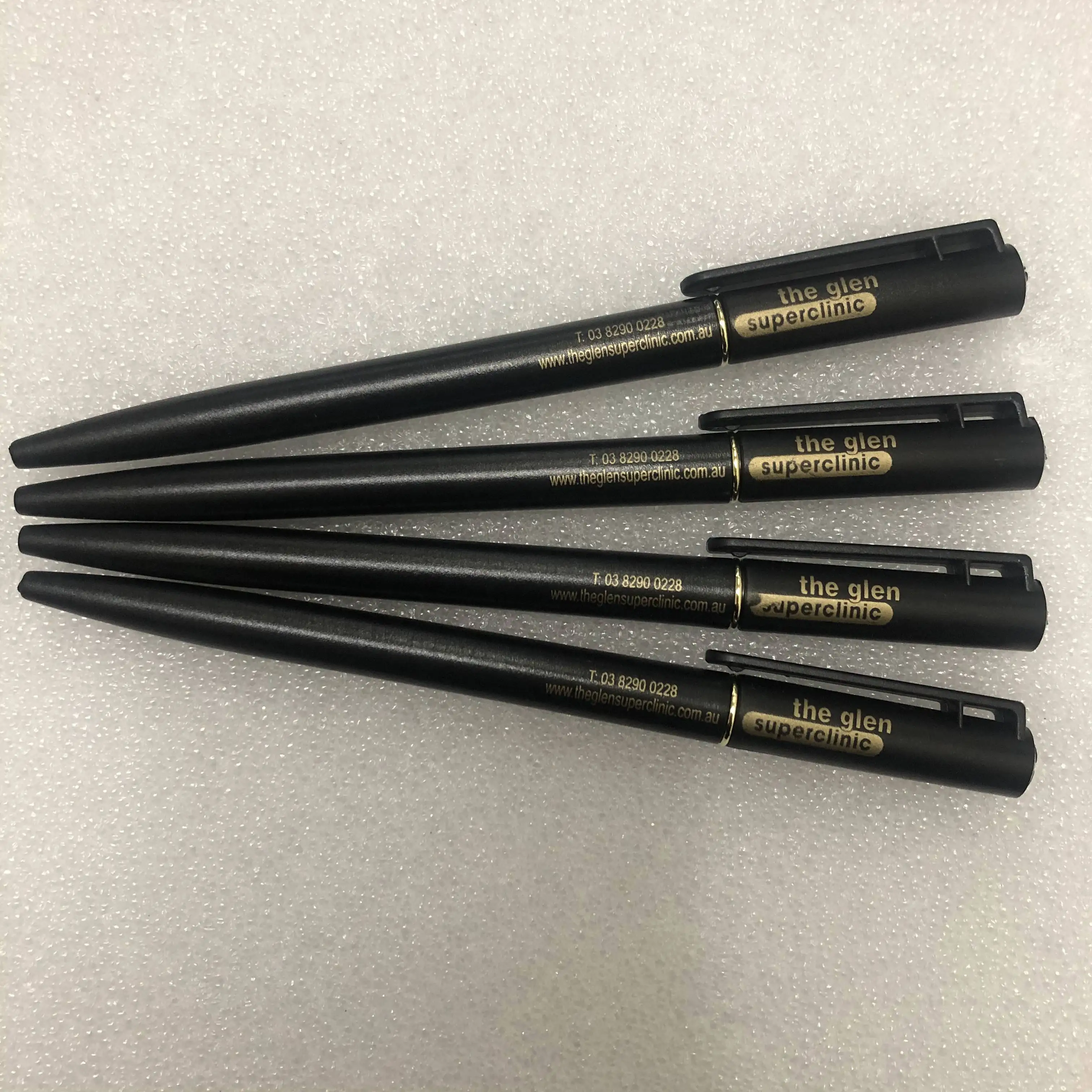 Hot sale plastic slim ballpen Cheap simple Pen Promotion gift Ballpoint Pen Custom Logo printed hotel plastic solid ball pen