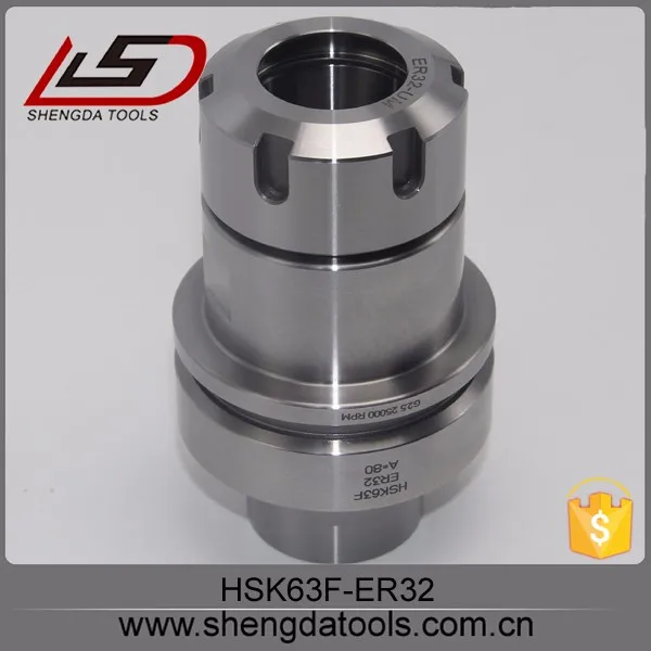 High precision lathe machine HSK63F ER32 milling collet chuck HSK tool holder lathe collet chuck of CNC machine tool accessories