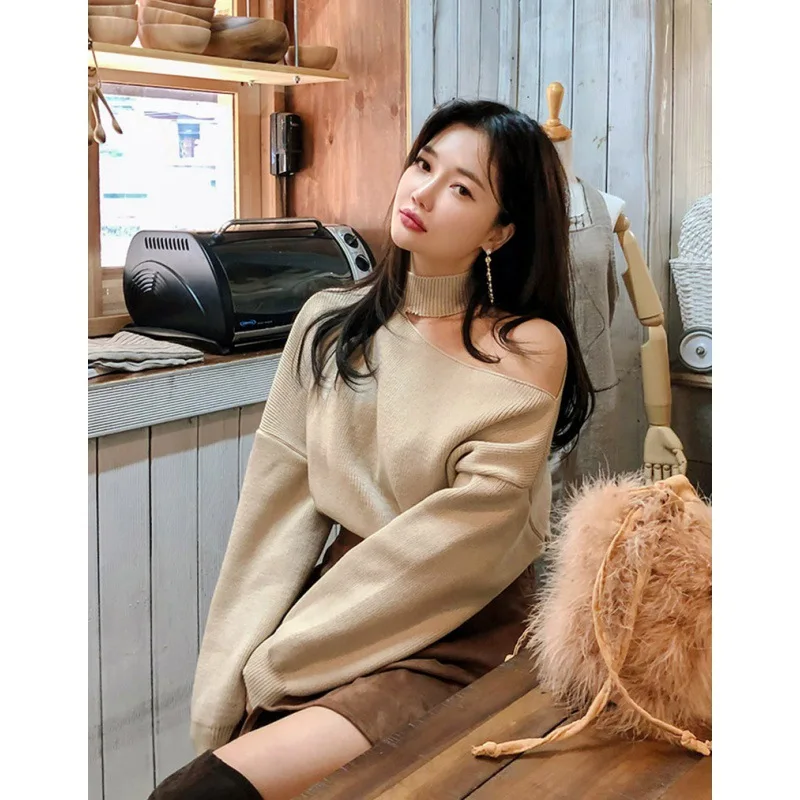 M6020 New 2024 Autumn Winter Korean Chic Sweater Women Match Pullover Knitwear Jumper 11