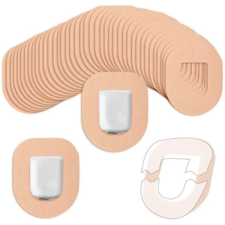 Multi Shapes CGM Sensor Patches for Pre Cut Adhesive Tape