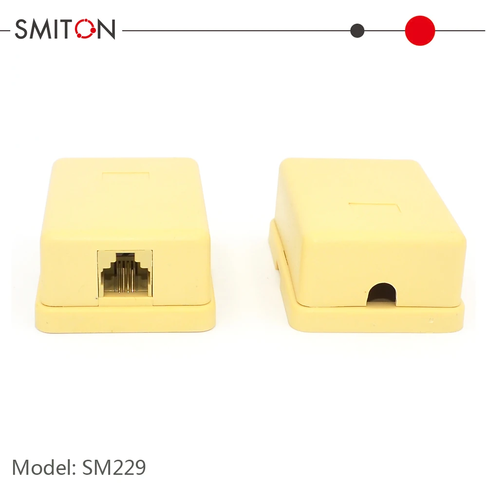 Telephone junction box rj11 single port 6 pin 4 core terminal box