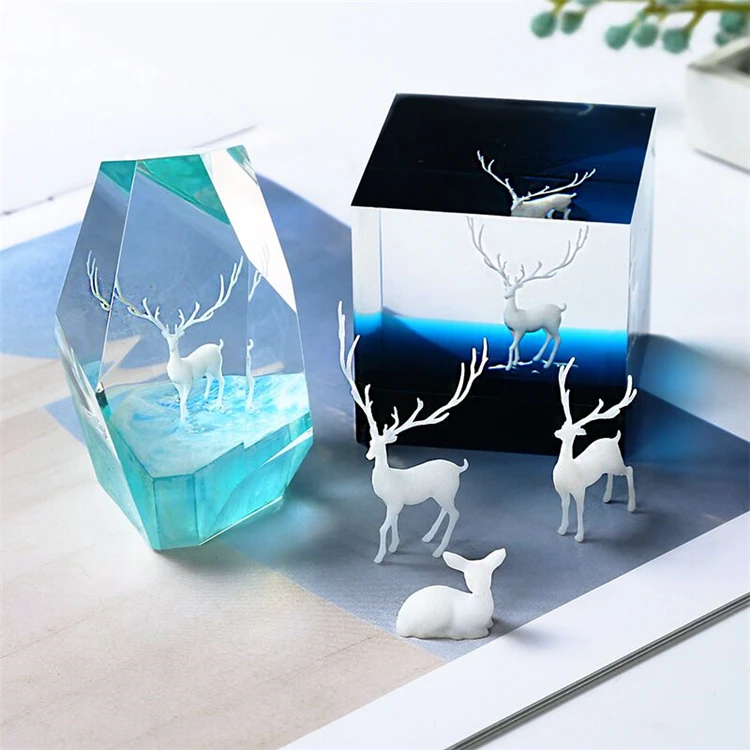 Handcraft Deer Fille Plastic 3d Resin Filler