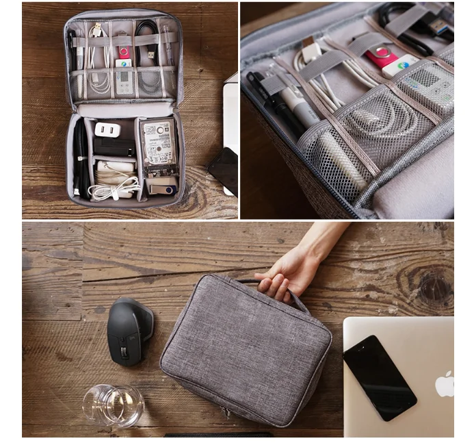 hight quality electronic gadget organizer electronic pill organizer box travel electronic organizer