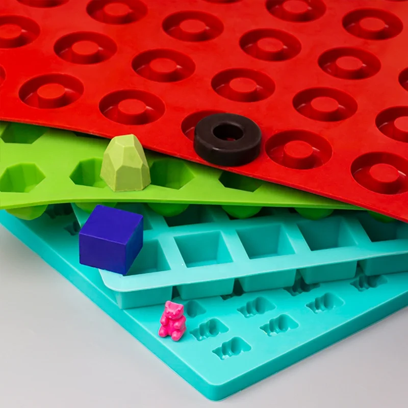 Venta Al Por Mayor Gomitas Multicavidades Caramelo Duro Moldes De Silicona Para Chocolate