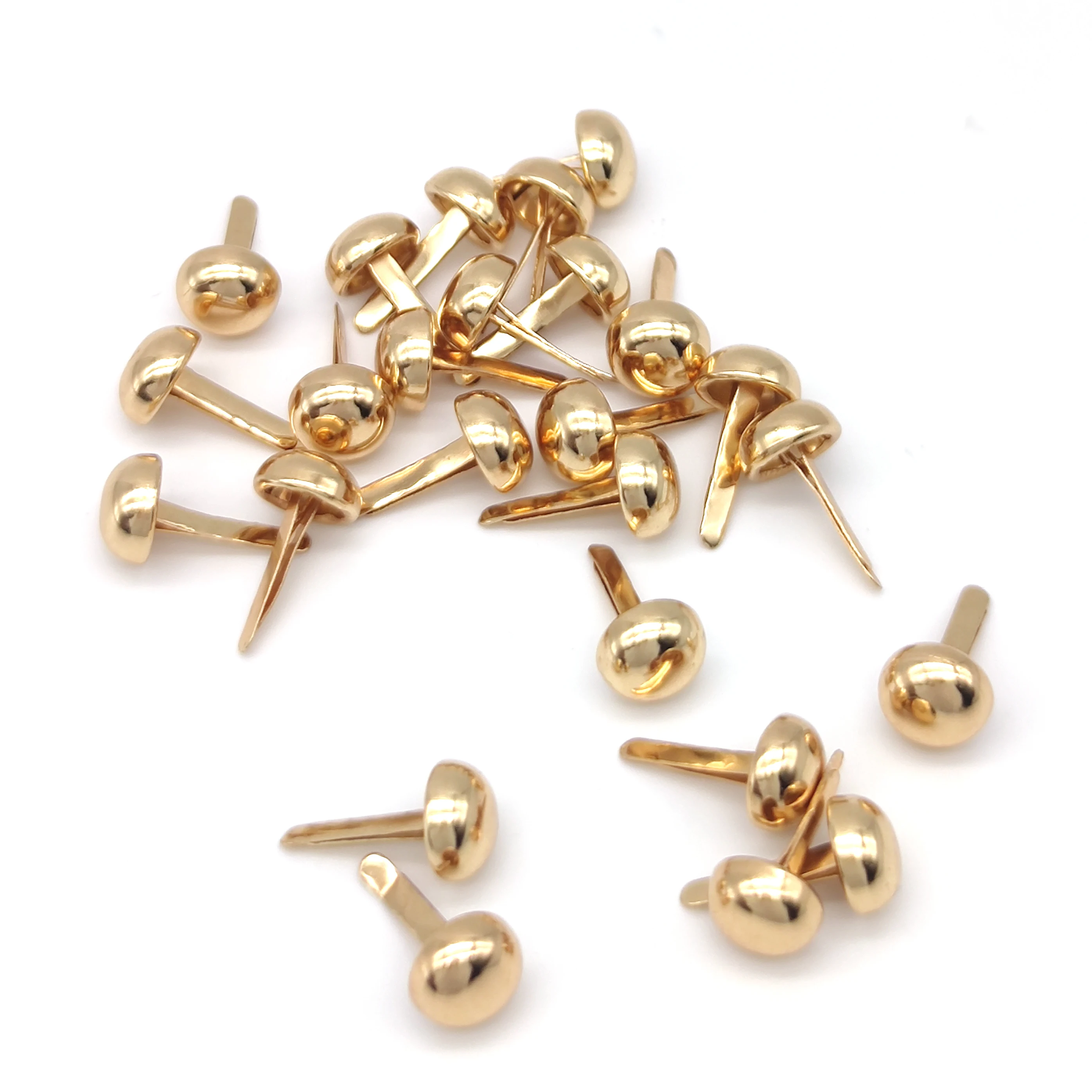 Brass Rose Gold Mushrooms Rivet Leather RivetMetal Studs Solid Metal Bottom Rivets For Bag