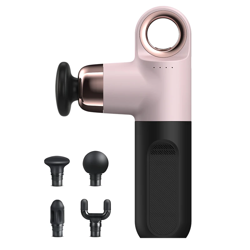 OEM Potable Handheld Ring Massage Gun Cordless Handheld Vibration Body Massager Rechargeable Electric Massage Gun