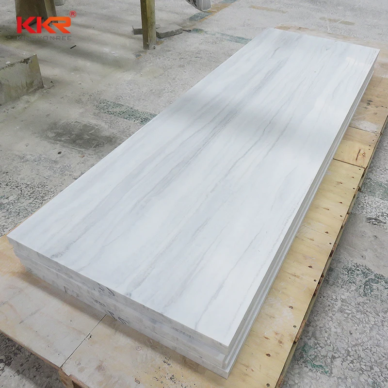 KKR 12mm Artificial Stone Textured Marble Acrylic Solid Surface