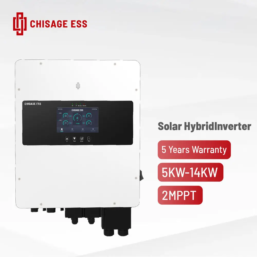 EU warehouse in stock Chisage 5kw 6 kw 8kw 10kw 12kw 14kw Mars-5/6/8/10/12/14Gl-LE Triple Phase  Hybrid Inverter