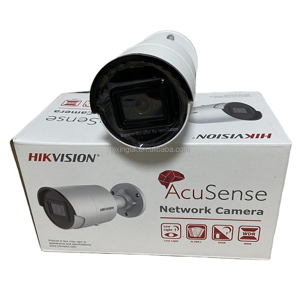 4K Mini Bullet Network Camera DS-2CD2086G2-IU Built-in Mic DarkFighter Technology Hik 8MP IP Camera