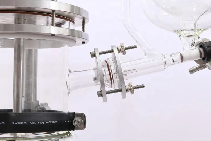 Competitive Price High Efficiency Glass Wiped Film Essential distillate oil Equipment