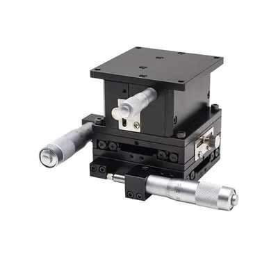 High Quality XYZ 3 Axis Manual Linear Stage 40x40mm 60x60mm 80x80mm Trimming Bearing Tuning Platform Sliding Table