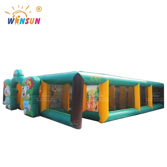 Sport inflatable interactive game Jungle Theme Inflatable Maze obstacle combos commercial inflatable games for event