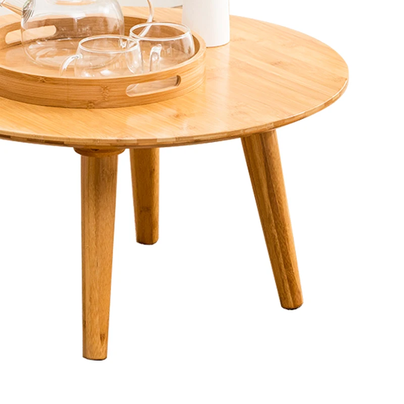 
Dinning table Dia 80cm round bamboo wood Janpanese tatami 