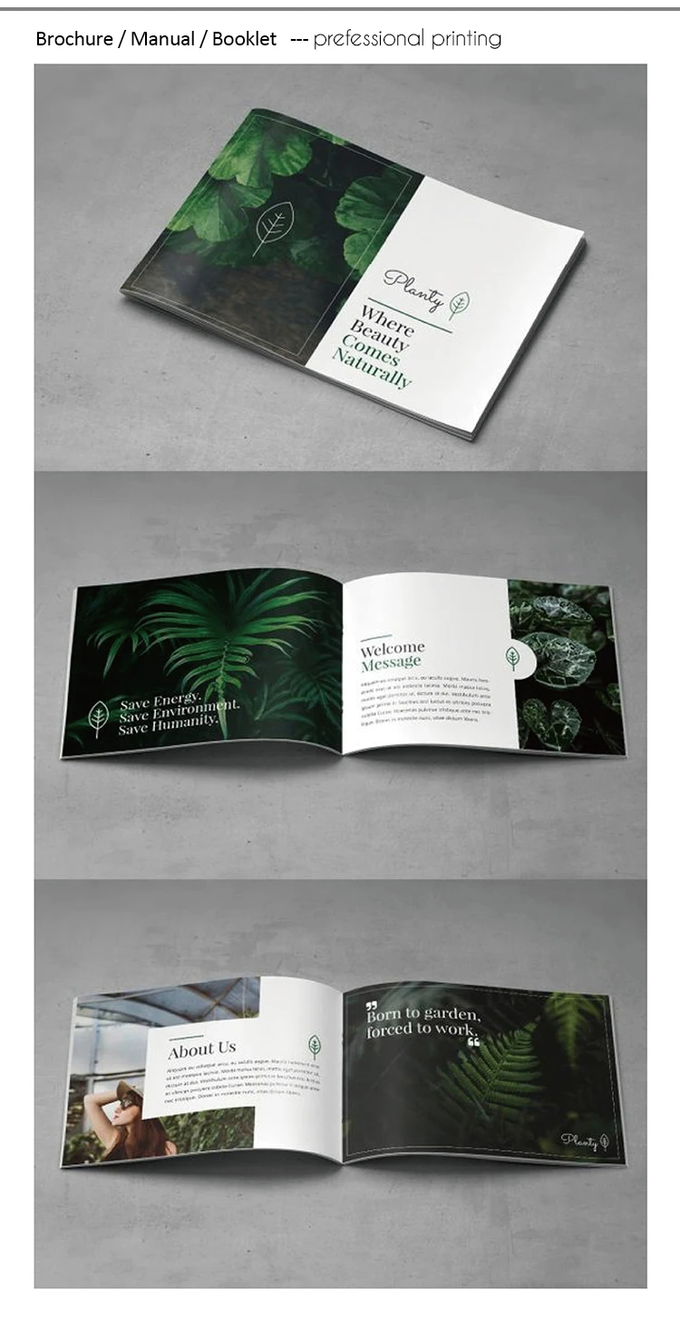 Low MOQ Custom Book booklet Catalog brochure product manual folder flyer printing design