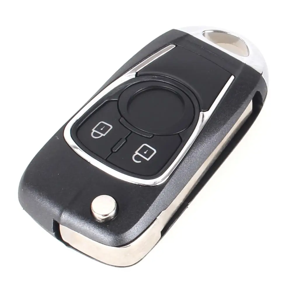 KEYYOU 2 Buttons Modified Flip Folding Remote car Key Shell Keyless Case For Chevrolet Epica Lova Cruze For Buick HU100 Blade