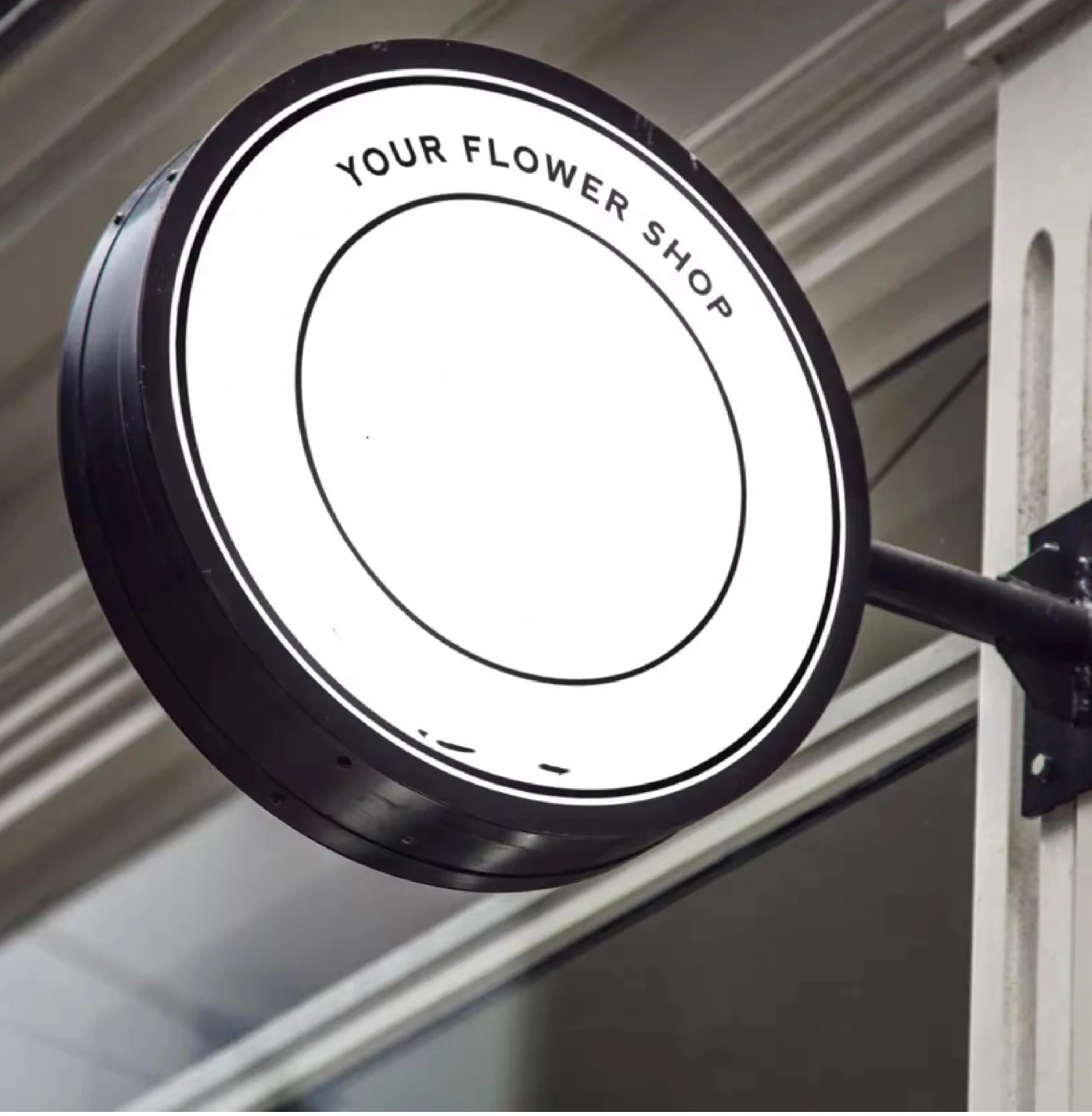 Outdoor Bonroy Banner Stand Exhibition Fabric LED Light Box Custom Logo Advertising Round Lightbox LED Light