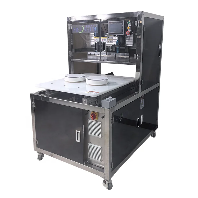 Round cake pastry wedge labor cost saving high speed automatic cutting machine