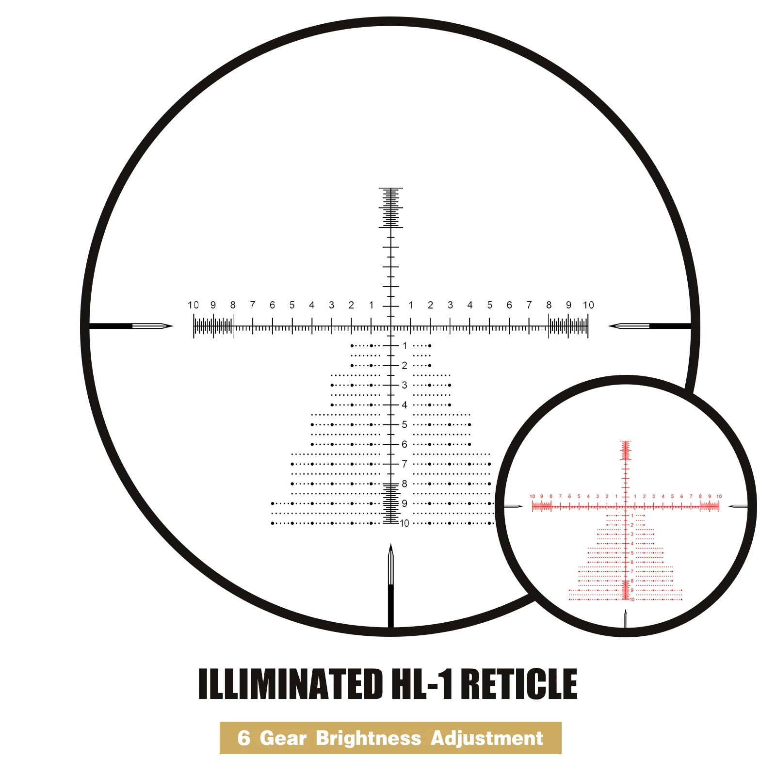 4-16x50 Zero Stop FFP Illuminated Fully Multi-Coated Waterproof Shockproof Optical Hunting Scope