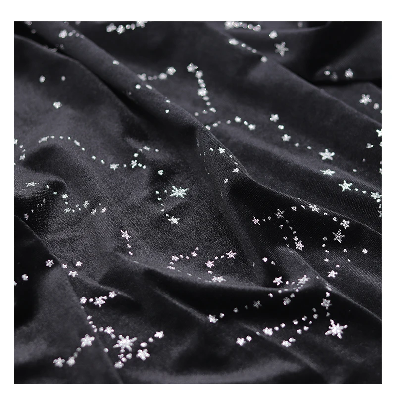 
wholesale high stretch velvet printed fabric textiles polyester for sale for dress clothes 