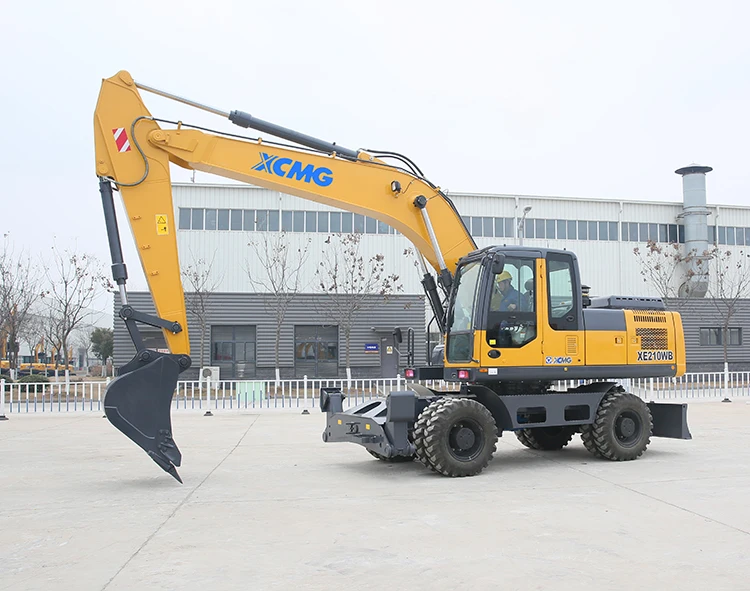 XCMG original manufacturer XE210WB 21 ton hydraulic wheel excavator with high quality