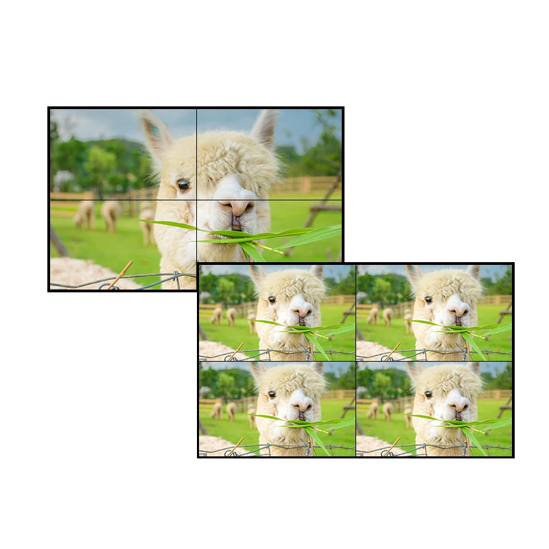 China video wall manufacturer xxxx video xxx wall 1920x1080 slim led lcd tv panel 3x3 lcd video wall with processor