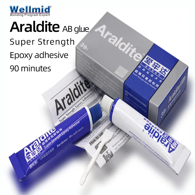 Araldite AB Epoxy Adhesive glue 90 minutes standard Slow Cure 2 Part with Resin&HardeneExtra Strong Setting Materials 216Pcs*39G (1600108092102)