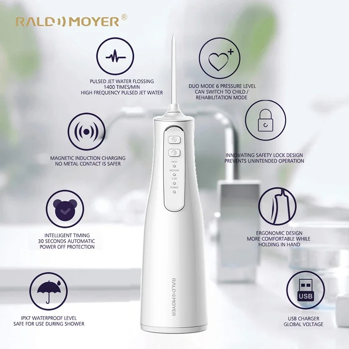 Manufacturer Custom Upgraded Portable Cordless Rechargeable Ipx7 Waterproof Oral Water Irrigator