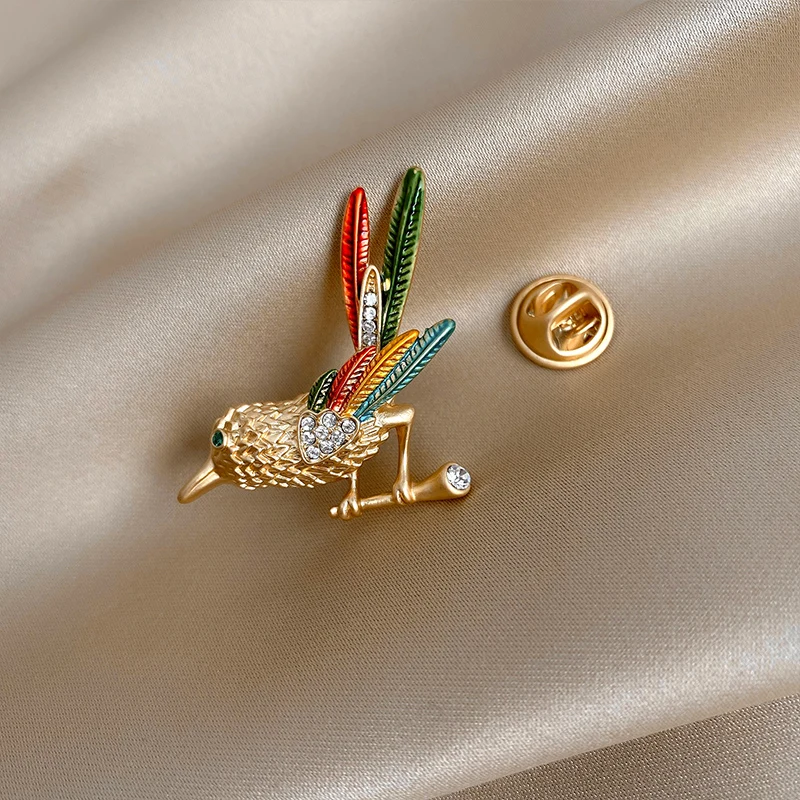 
Wholesale 2021 Fashion Colorful Bird Brooch Pin Trendy Designer Birds Animal Brooch Pins For Women Brooches Jewelry 