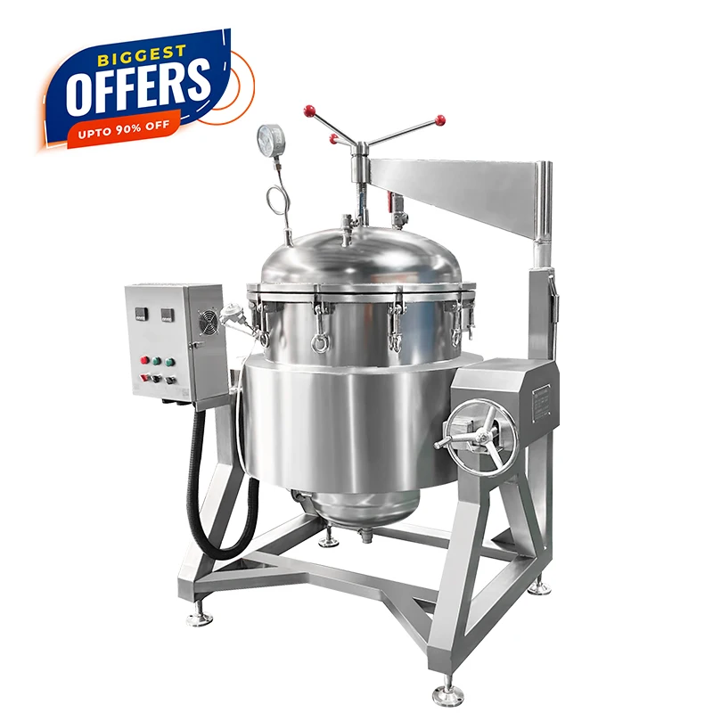 China Made Large Pressure Cooking Pot Industrial High Pressure Cooker Commercial Gas Steam High Pressure Cooker