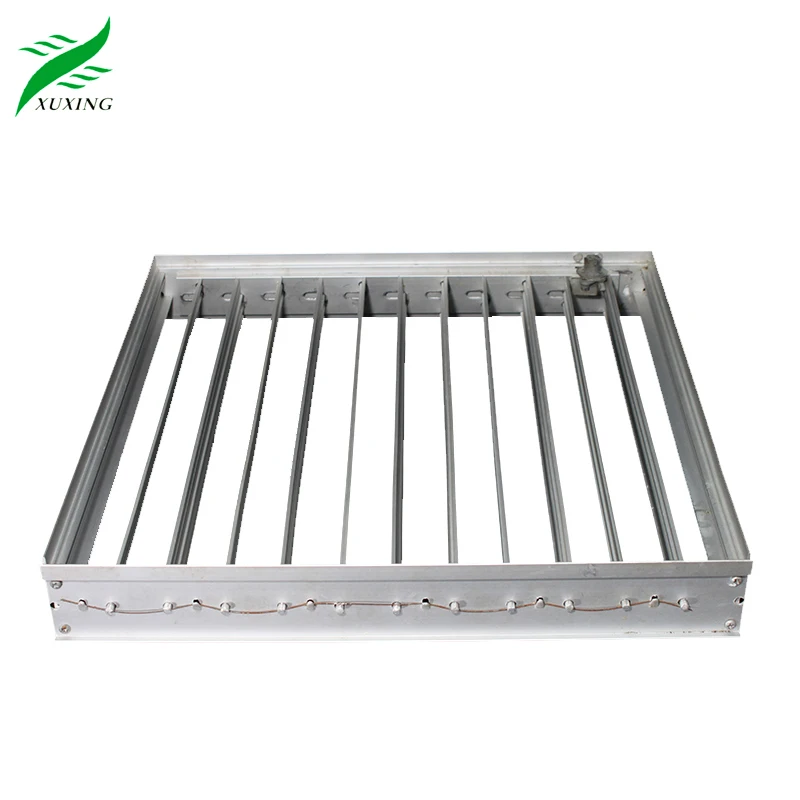 Hvac System Square Aluminium Mill Finish Manual Obd Opposed Blade Damper Adjustarble Air Damper