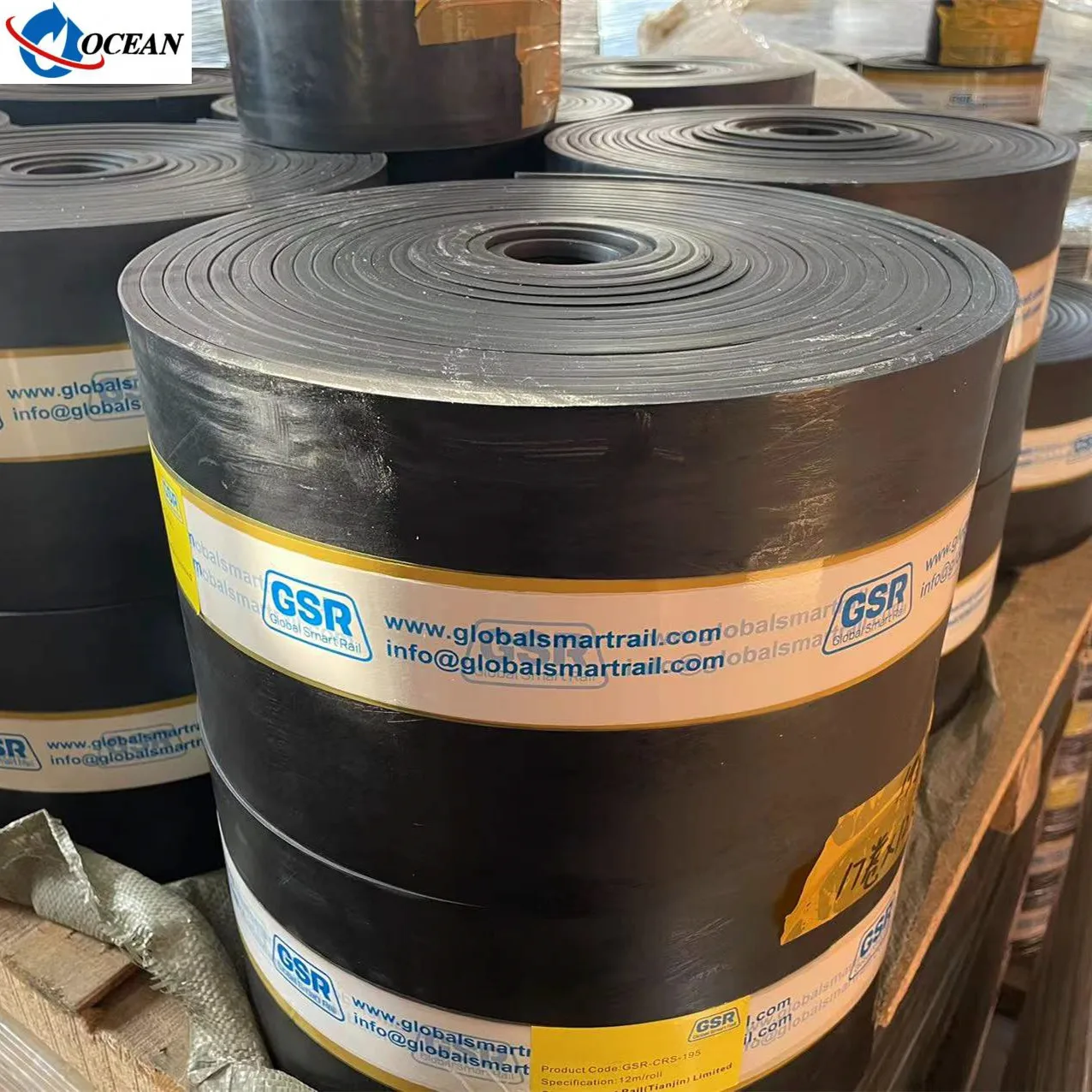 railway supplies GSR Rubber Pad for crane rail installation