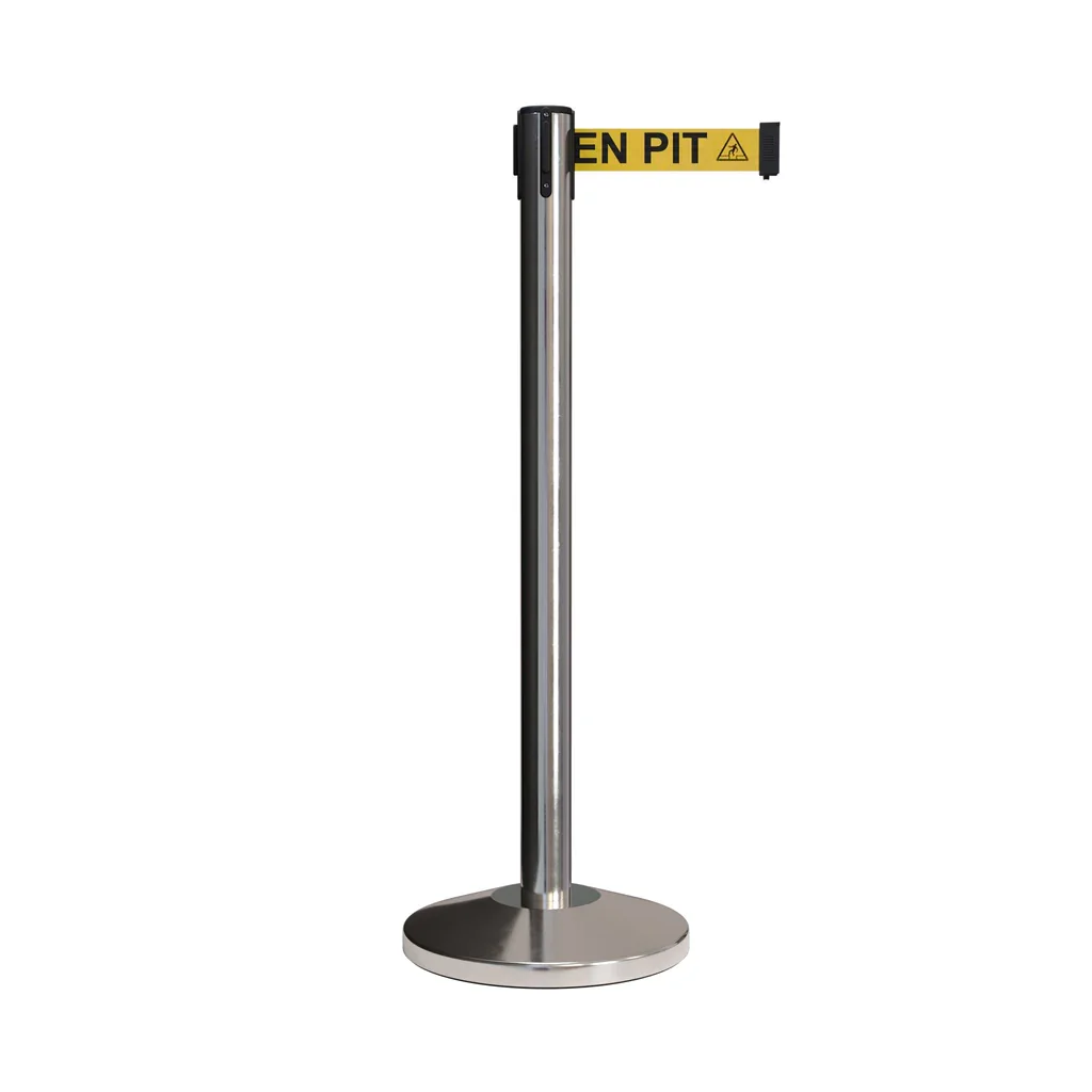 Guangzhou stainless steel Control Crowd Retractable belt Barrier Posts