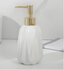 300ml ceramic manual squeeze soap dispenser bathroom shampoo lotion bottled soap dispenser