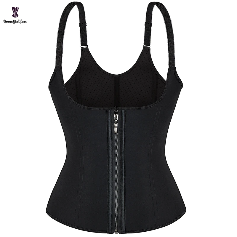 Plus Size XS To XXXL Faja Colombianas Strap Corset Woman Slimming Vests Smooth Latex Hook And Zipper Waist Trainer With 9 Robs