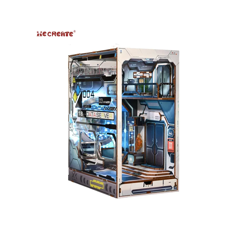 IIECREATE чужая втулка 3D деревянная головоломка Sl-15 книжный уголок миниатюрная домашняя полка вставка набор для