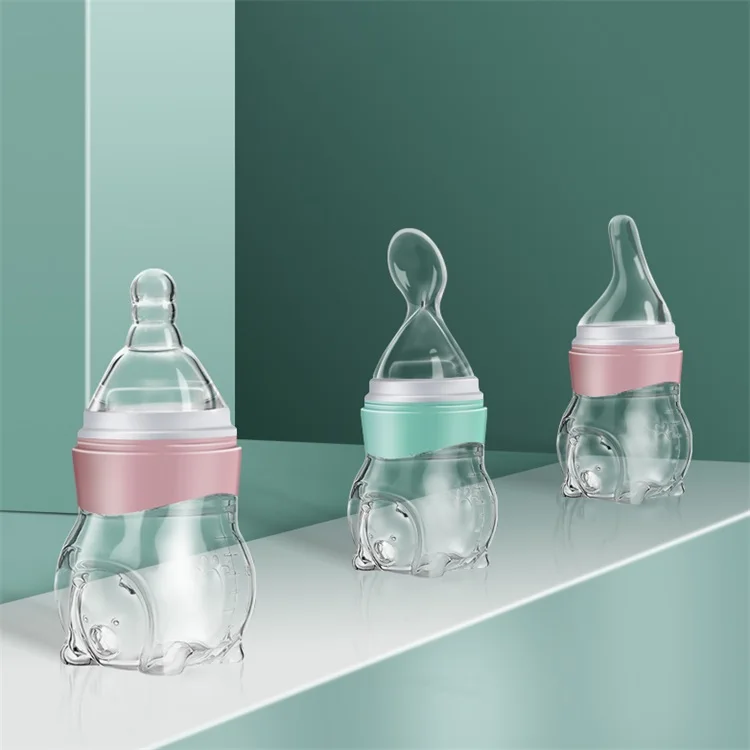 Eco Hands Free biberones Baby Product Baby Bottle Feeder Baby Feeding Bottle Spoon