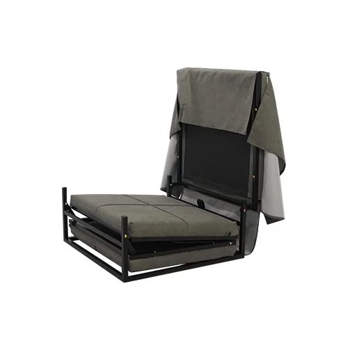 Modern Style Simple Line  Home Furniture Comfortable Cheap Single Metal Folding Ottoman Bed for Hotel