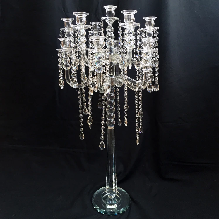 13 arms crystal candelabra for wedding table centerpieces MH-Z0076