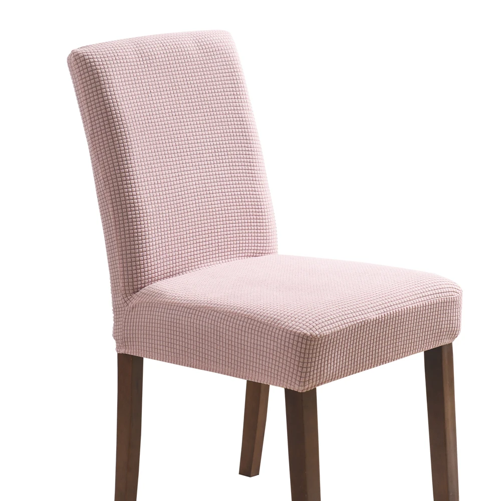 Thickened knitted elastic dining chair cover general hotel stool cover household elastic simple dining chair cover fabric