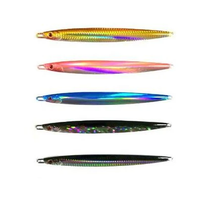 
YULEFH-007 Fishing Body Customized Master Hook Metal Jigging Artificial Bait Boat Fishing Jig Lures Super Hard Lead Fish Bait 