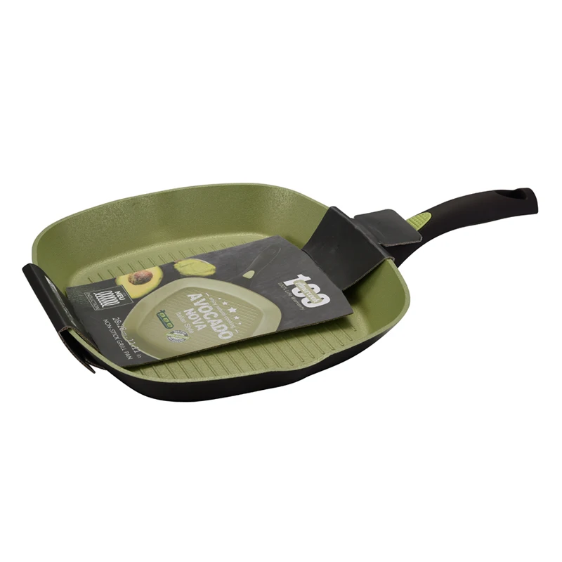 Hot Sale Manufacture Non-stick Aluminum Square Grill Pan, High Quality Aluminum Square Griddle Frying Pan Steak Frypan