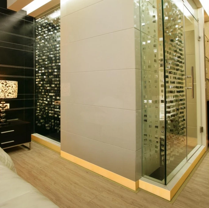 60mm 80mm 100mm 120mm Gold Aluminum Skirting Baseboard