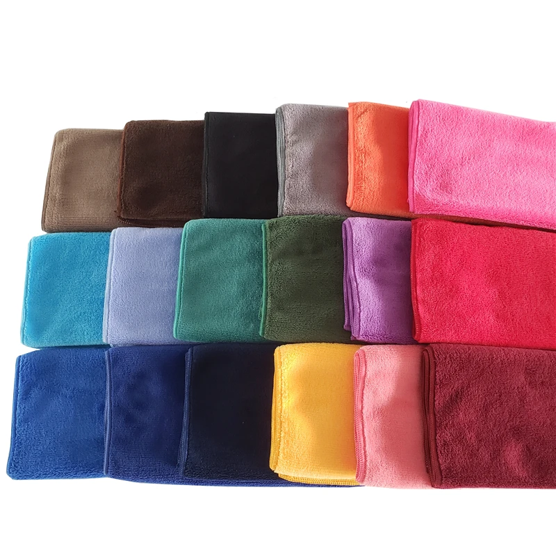 wholesale home textile polar fleece cleaning towel  polyester microfiber fleece towel