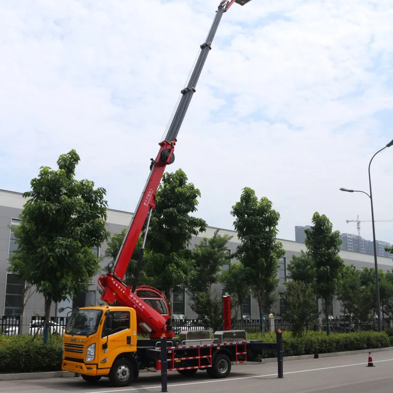 High altitude arm aerial work vehicle Street lamp installation lift truck for sale